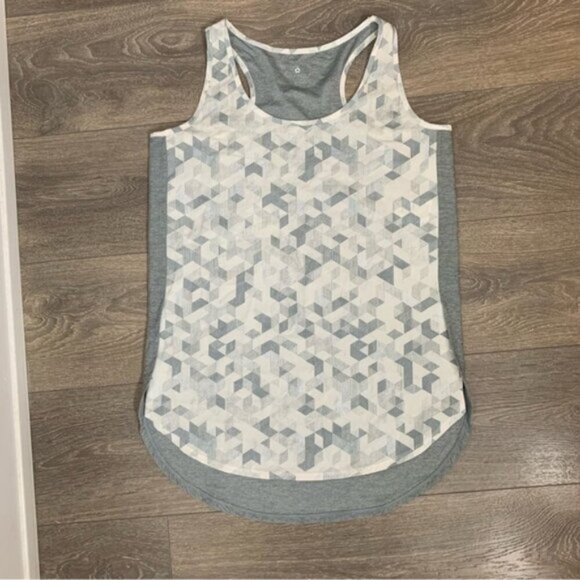 Tuff Athletics Women’s Tank Top Geometric Print Activewear Gray Size Small - Picture 6 of 16